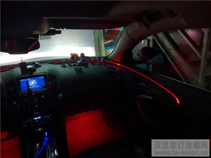 福州灯峰造极 君威汽车改装室内氛围灯效果